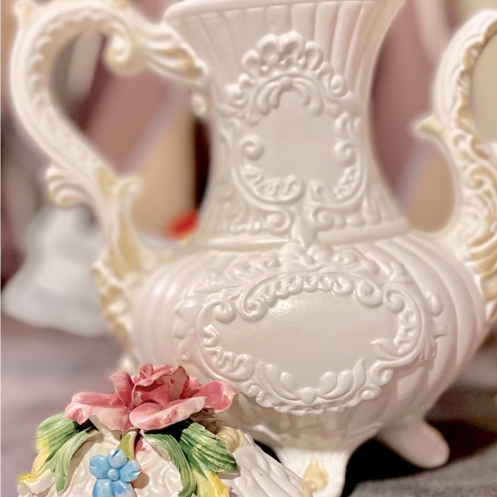 Capodimonte authentic tea pot 1930 antique
